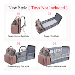 Expandable Diaper Bag for Moms (Available with Changing Pad)