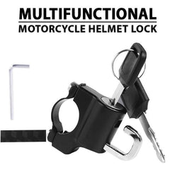 Anti-theft Helmet Lock, two pieces for 129 €, three pieces for 139 €, six pieces for 179 €. Price includes postage fee.