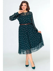 🔥🎀【S·3XL】Women's Chiffon Polka Dot Party Dress.