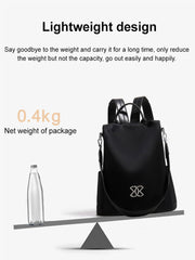 Lightweight Oxford Cloth Multifunctional Anti-theft Shoulder Bag, High Capacity.